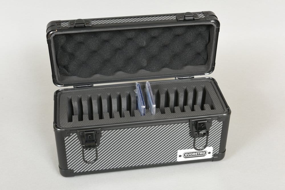 Evoretro Maleta TCG para 15 Slabs Gris 33,9 x 13,4 cm