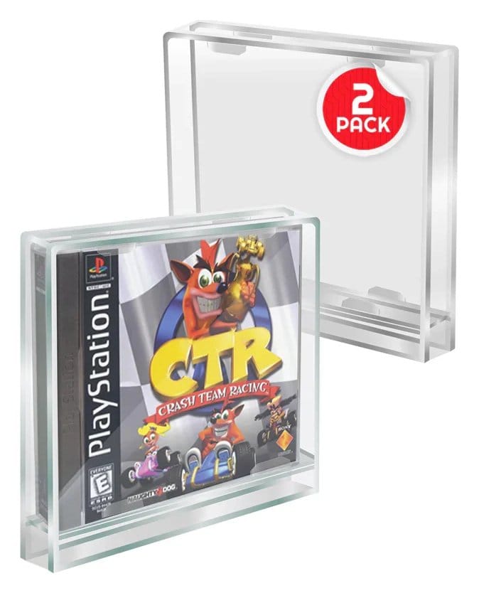 Caja de acrílico pack de 2 Protector para PlayStation 1