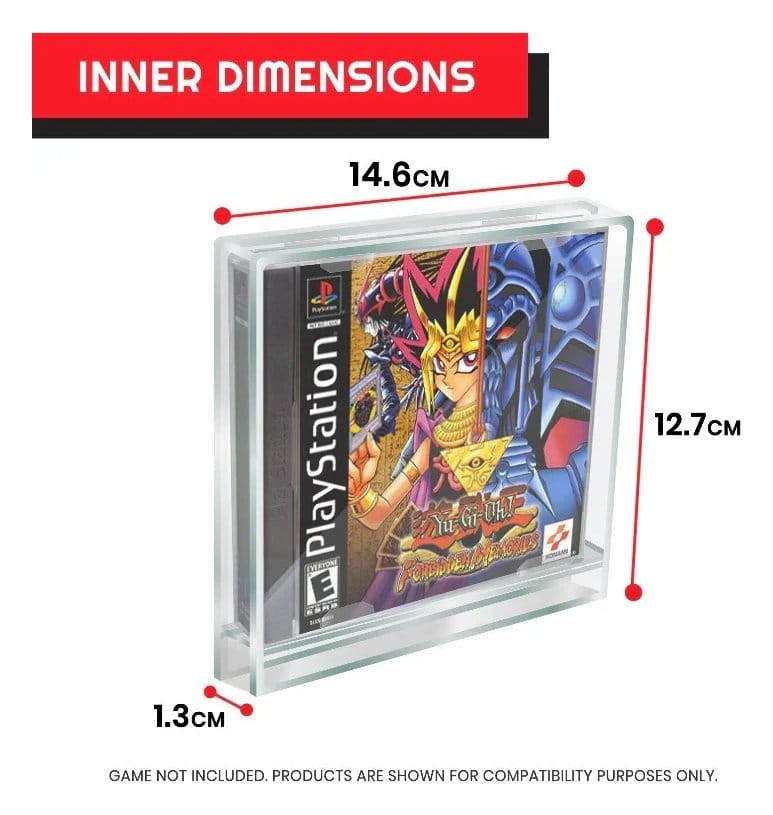 Caja de acrílico pack de 2 Protector para PlayStation 1