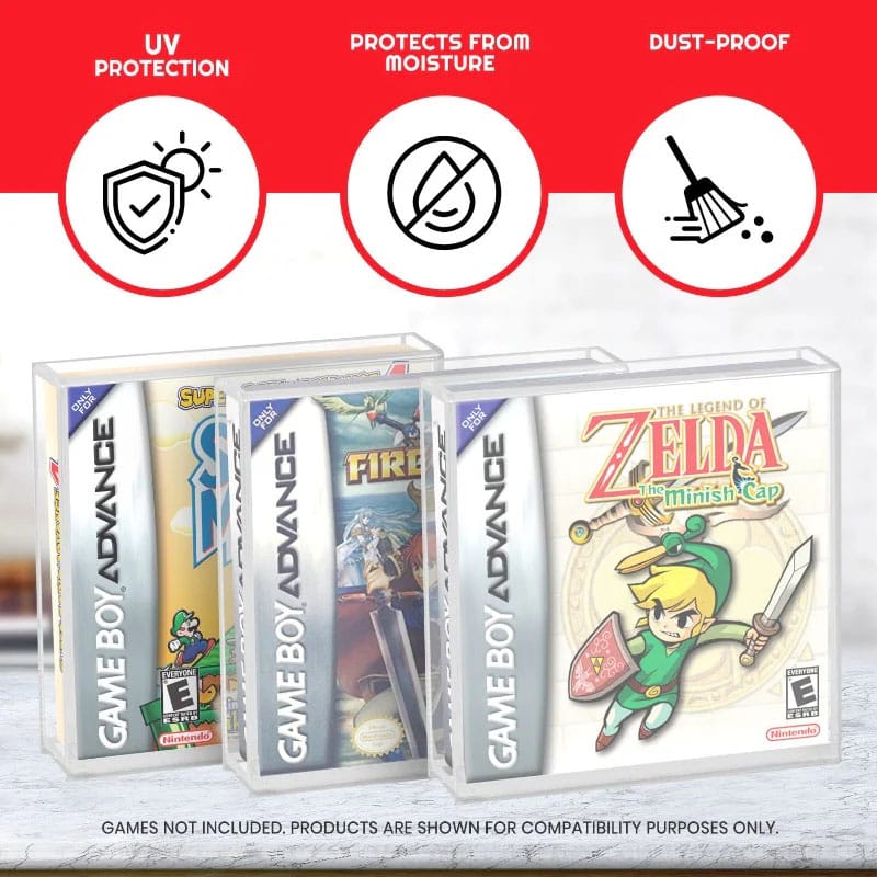 Caja de acrílico pack de 2 Protector para Gameboy/Gameboy Advance Games - Z POP Toys