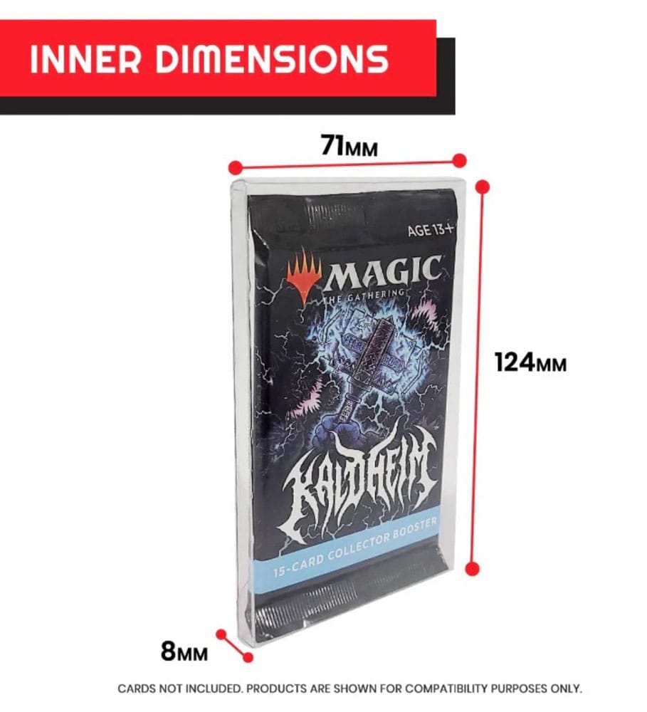 Caja de PET pack de 10 Protector para cartas Booster, Magic, Yu-Gi-Oh Karten - Z POP Toys