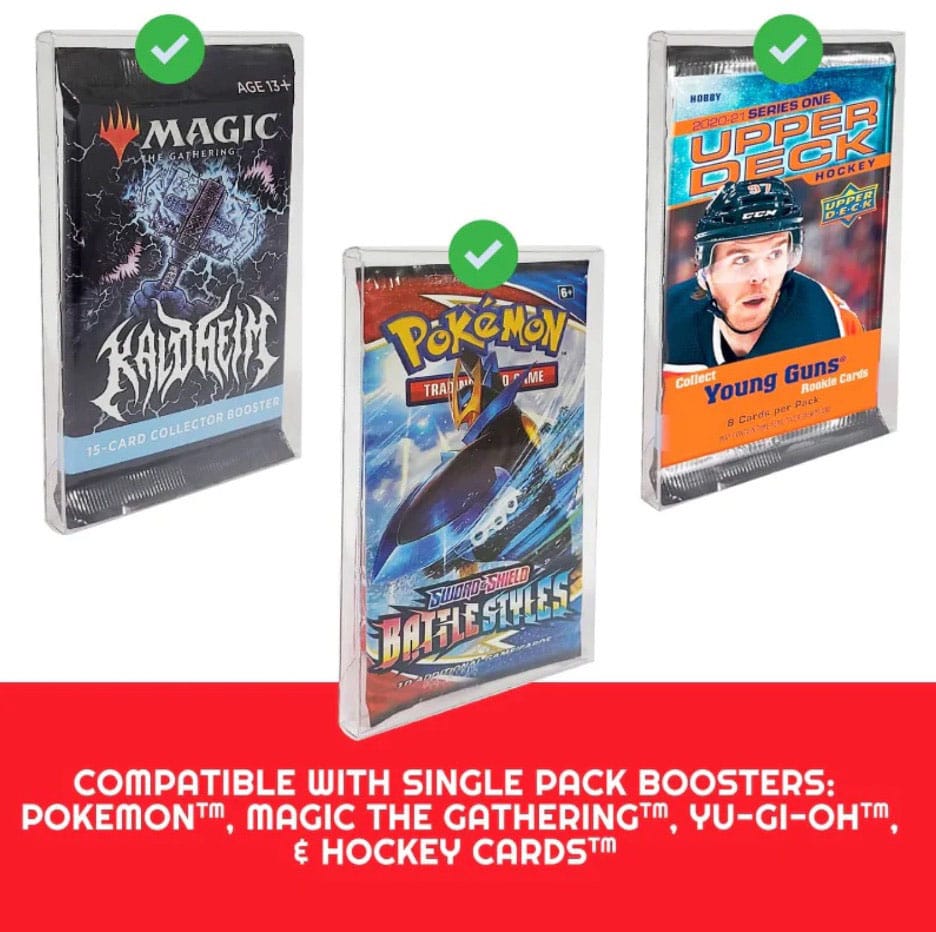 Caja de PET pack de 10 Protector para cartas Booster, Magic, Yu-Gi-Oh Karten - Z POP Toys