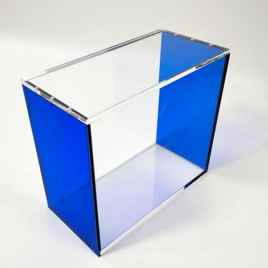 Evoretro Vitrina de Acrílico Magnética para ETB con Lados de Colores - Azul