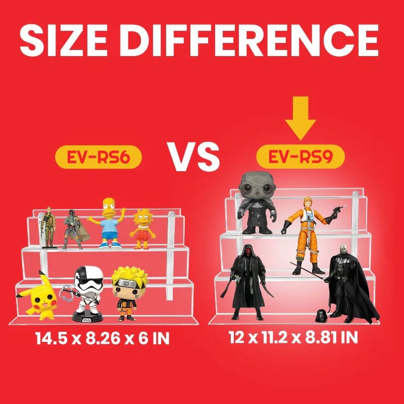 Evoretro Pack de 2 Estante acrílico RS9 - Z POP Toys