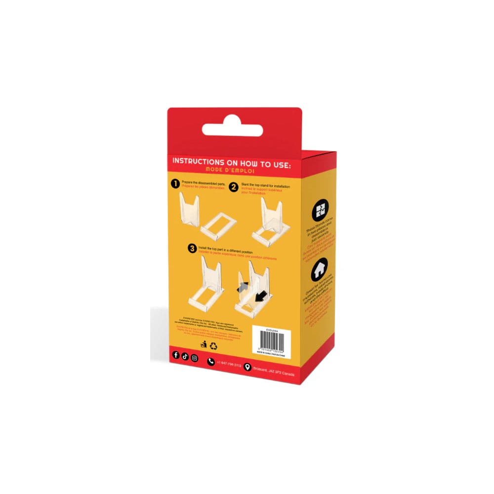 Caballete acrílico regulable en pack de 6 - Z POP Toys