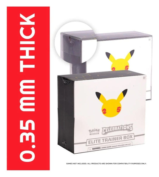 Evoretro Caja de PET Pack de 1 Protector para Pokémon ETB