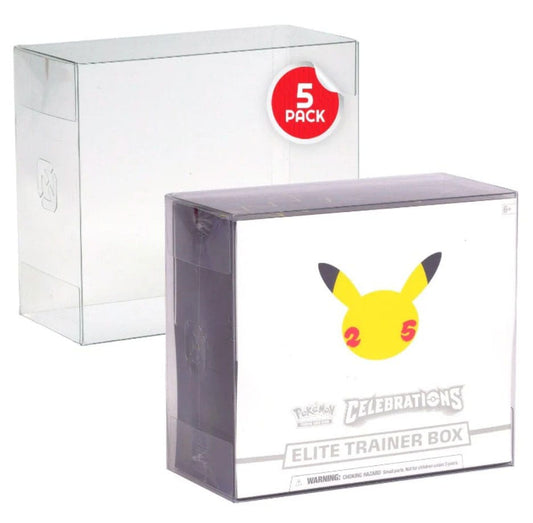 Caja de PET pack de 5 Protector para Booster Boxes / Elite Trainer Boxes Ver. 2 - Z POP Toys