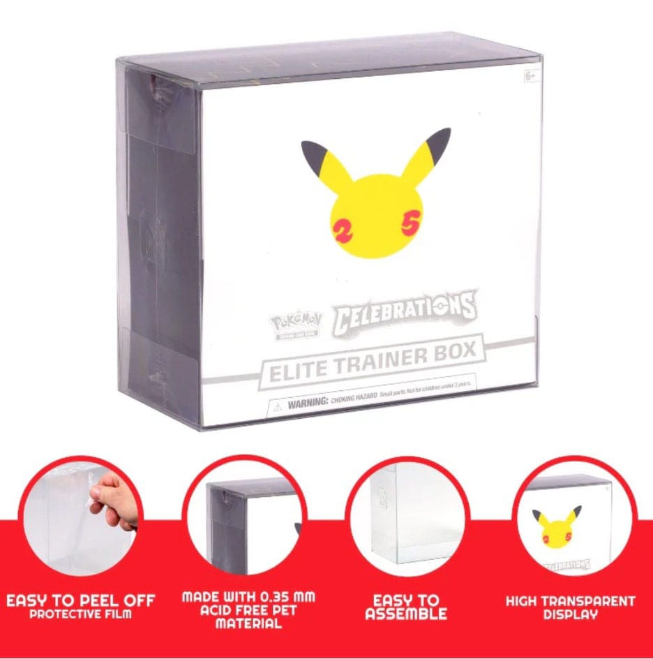 Caja de PET pack de 5 Protector para Booster Boxes / Elite Trainer Boxes Ver. 2 - Z POP Toys