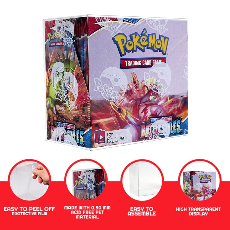 Caja de PET pack de 5 Protector para Booster Boxes / Elite Trainer Boxes Ver. 1
