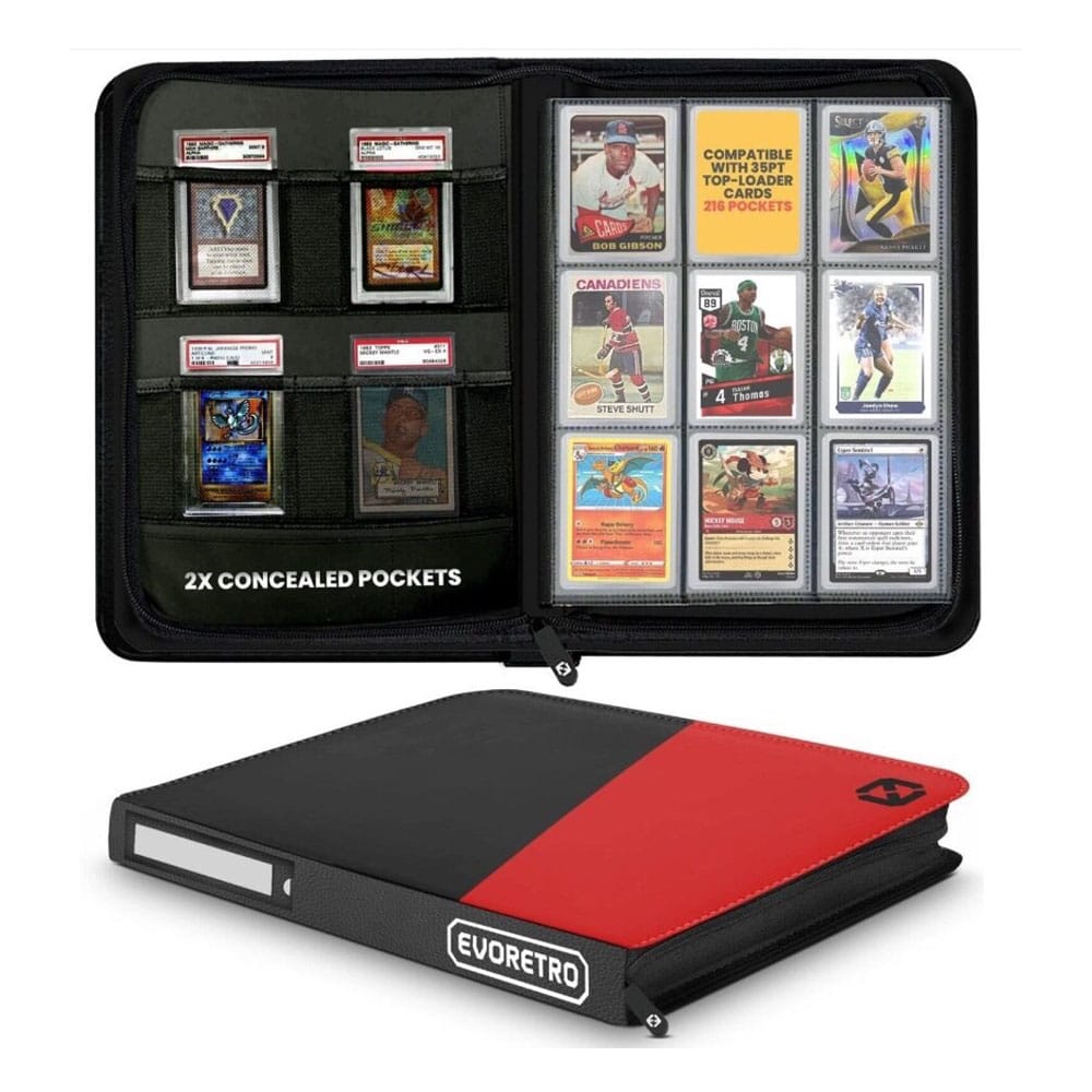 Evoretro carpeta Shield+ Topload 216 Cards Black/Red - Z POP Toys