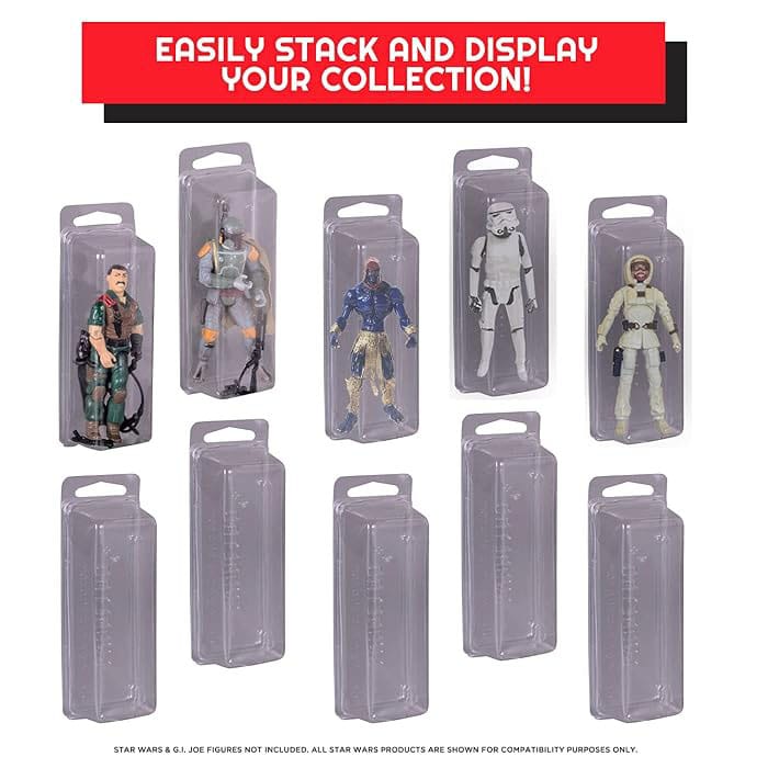Caja de PET Clamshell pack de 50 Protector para figuras articuladas - Z POP Toys