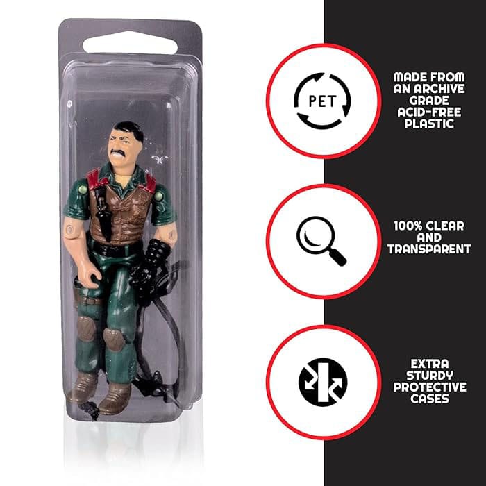 Caja de PET Clamshell pack de 50 Protector para figuras articuladas - Z POP Toys
