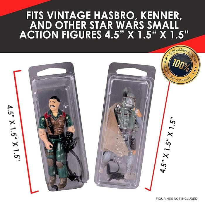 Caja de PET Clamshell pack de 50 Protector para figuras articuladas - Z POP Toys
