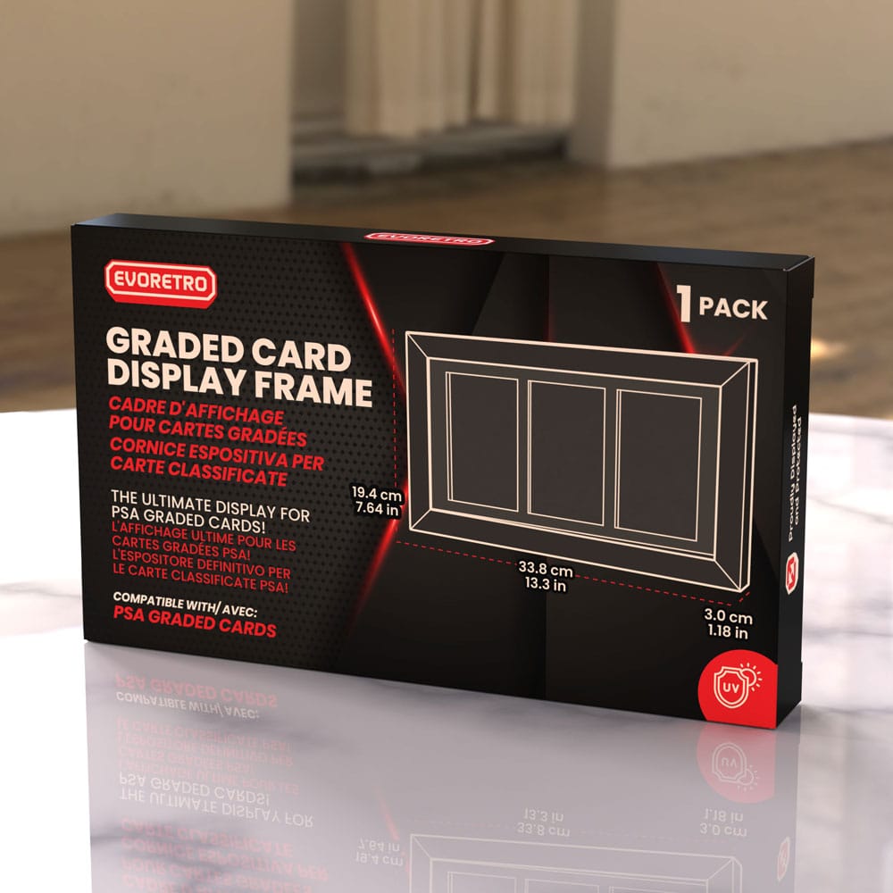 Evoretro cornice espositiva per carte classificate para 3 PSA Graded Cards - Z POP Toys