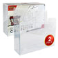 Evoretro Caja de PET Pack de 2 Protector para Pokémon 151 Escarlata y Púrpura Colección Ultra Premium Box
