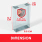 Evoretro Caja de PET Pack de 5 Protector para Pokémon Small Tins 8x3x13cm