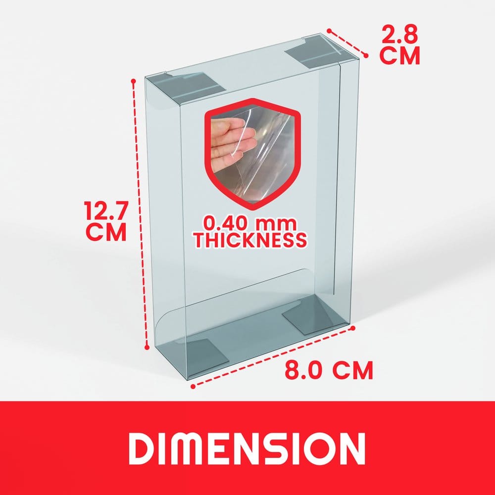 Evoretro Caja de PET Pack de 5 Protector para Pokémon Small Tins 8x3x13cm