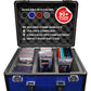 Evoretro Maleta TCG para 90 Tarjetas X Azul