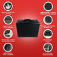 Evoretro Maleta TCG para 120 Tarjetas XL Negro
