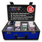 Evoretro Maleta TCG para 120 Tarjetas XL Azul