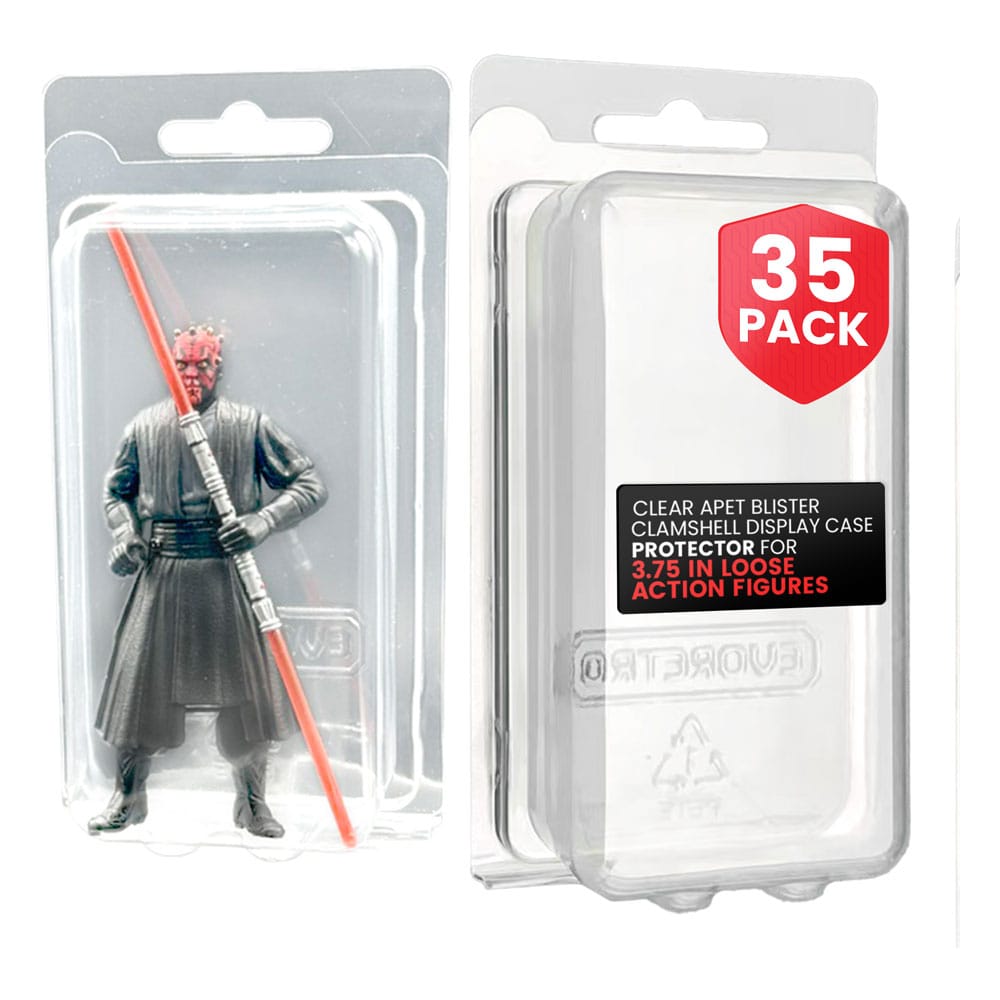 Caja de PET Clamshell pack de 35 Protector para figuras articuladas XL - Z POP Toys