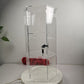 Evoretro Torre de exhibición hexagonal de acrílico de 3 niveles con cerradura