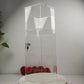 Evoretro Torre de exhibición hexagonal de acrílico de 3 niveles con cerradura