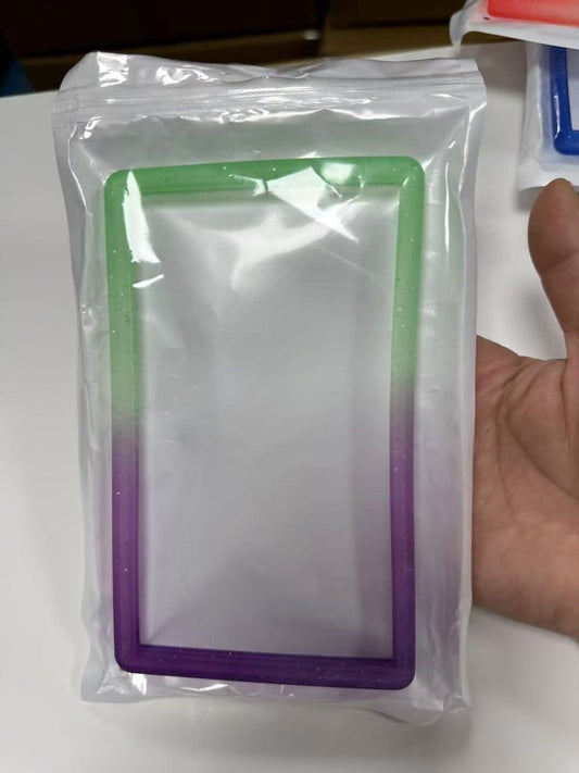 Evoretro Bumper para Slab de Tarjeta Graduada PSA Gradient Green-Purple Glitter