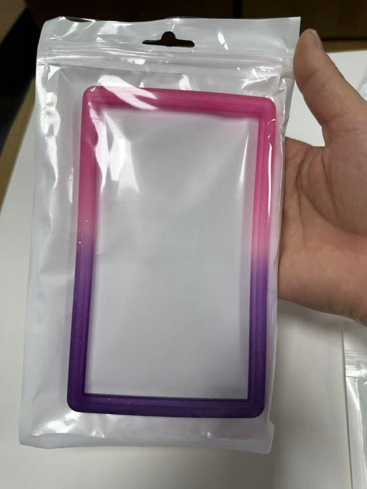 Evoretro Bumper para Slab de Tarjeta Graduada PSA Gradient Pink-Purple Glitter