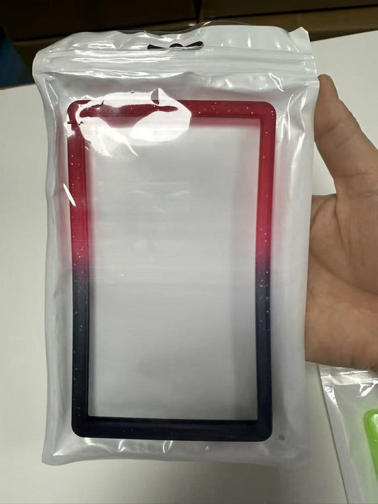 Evoretro Bumper para Slab de Tarjeta Graduada PSA Gradient Red-Black Glitter