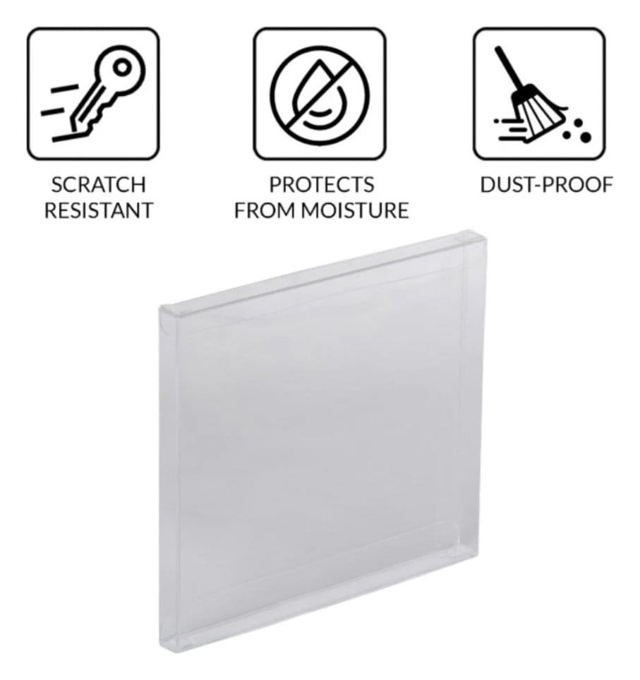 Caja de PET pack de 25 Protector para PS1/Single CD/Dreamcast (Jewel Case) Games