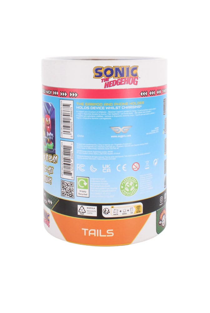 Sonic The Hedgehog Mini-Soporte Holdems Tails 10 cm