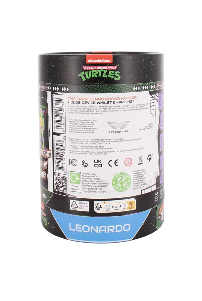 Tortugas Ninja Mini-Soporte Holdems Leonardo 10 cm