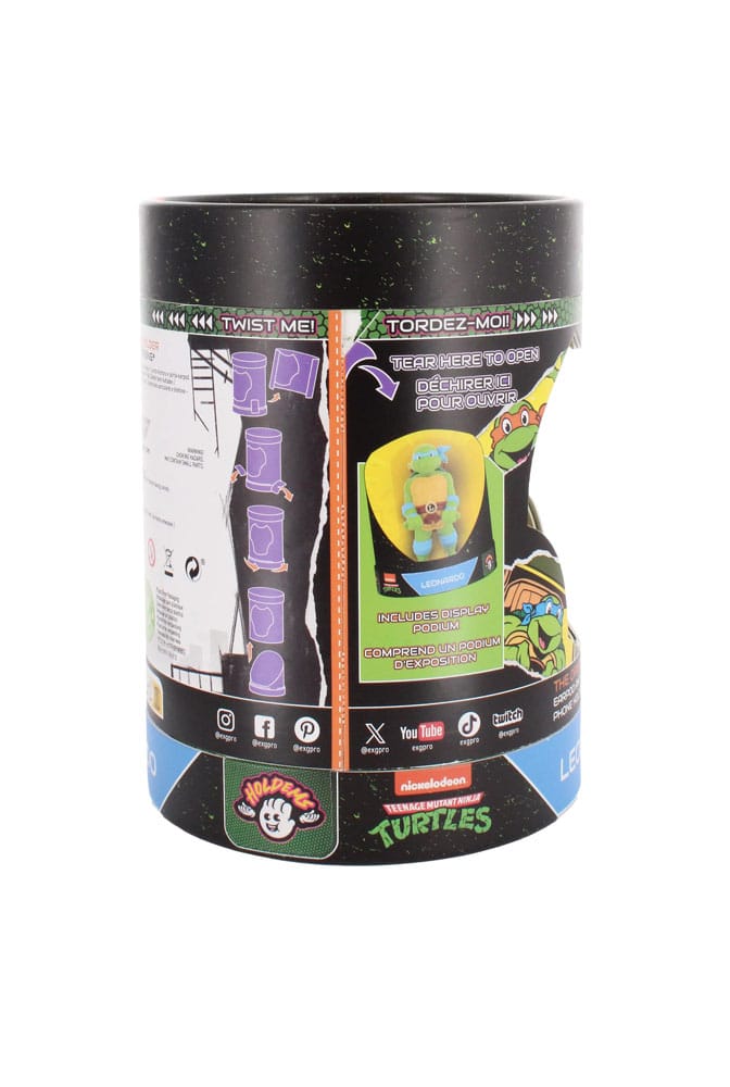 Tortugas Ninja Mini-Soporte Holdems Leonardo 10 cm