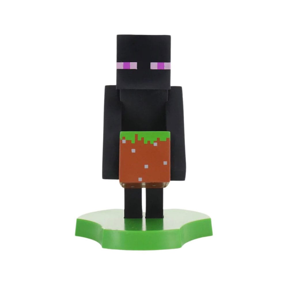 Minecraft soporte para dispositivos y teléfono Enderman Holdems Cable Guys 12cm
