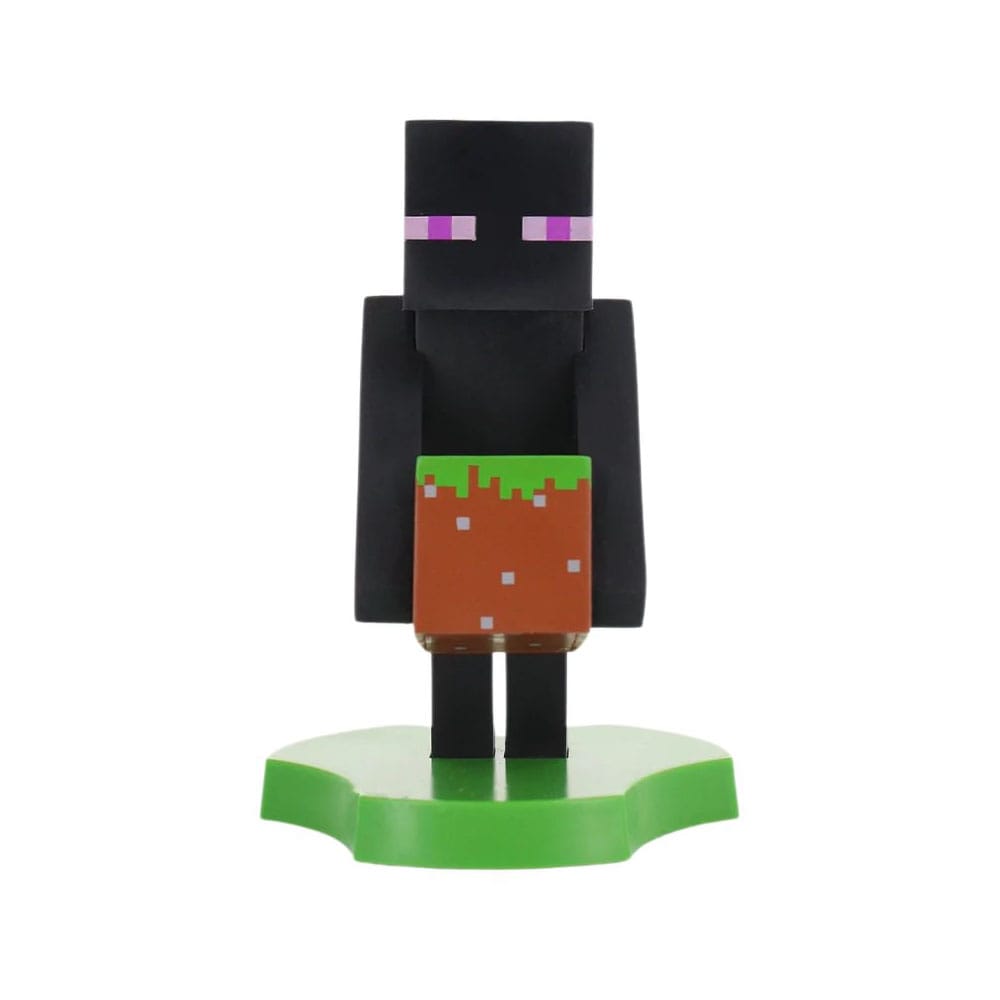 Minecraft soporte para dispositivos y teléfono Enderman Holdems Cable Guys 12cm