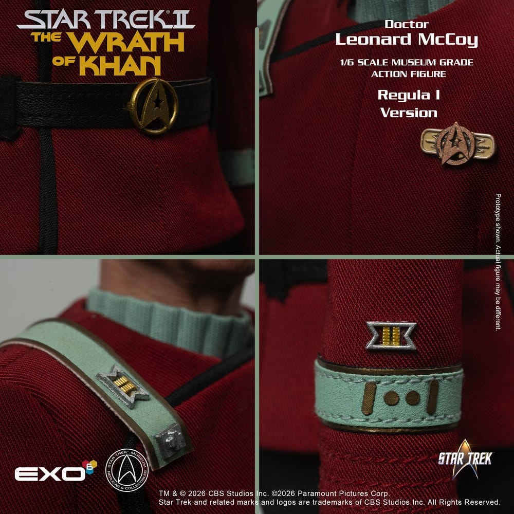 Star Trek II: La ira de Khan Figura 1/6 Dr. Leonard McCoy Regula I Version 30 cm