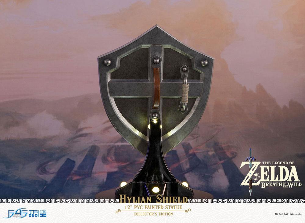 The Legend of Zelda Breath of the Wild Estatua PVC Hylian Shield Collector's Edition 29 cm