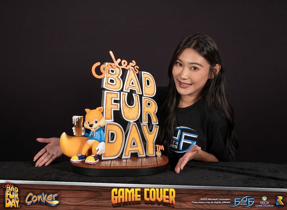 Conker´s Bad Fur Day Estatua Game Cover Exclusive Edition 45 cm