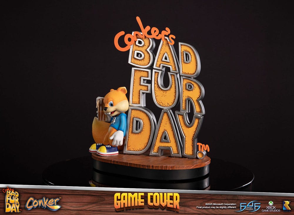 Conker´s Bad Fur Day Estatua Game Cover Exclusive Edition 45 cm