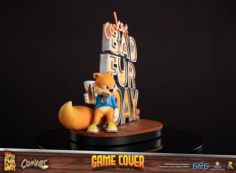 Conker´s Bad Fur Day Estatua Game Cover Exclusive Edition 45 cm