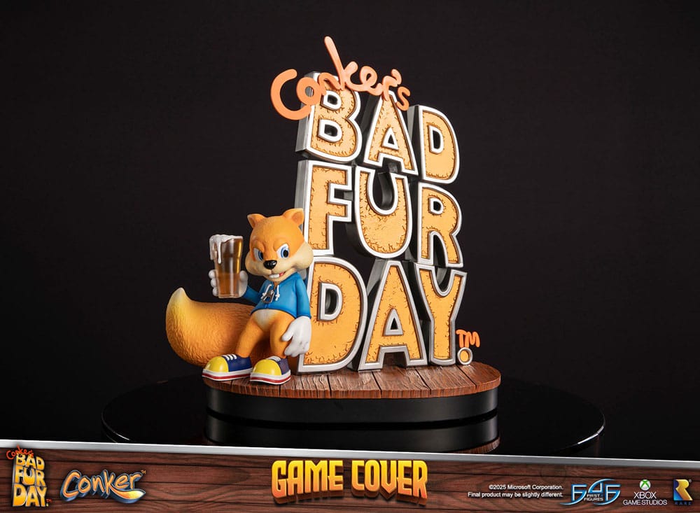 Conker´s Bad Fur Day Estatua Game Cover Exclusive Edition 45 cm