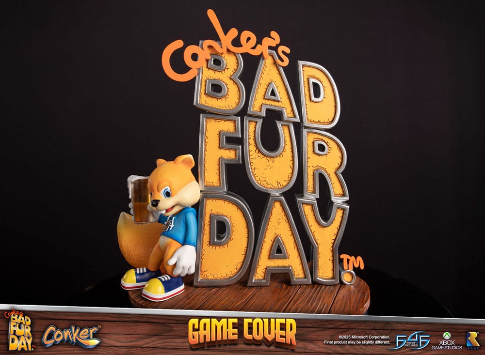 Conker´s Bad Fur Day Estatua Game Cover Exclusive Edition 45 cm