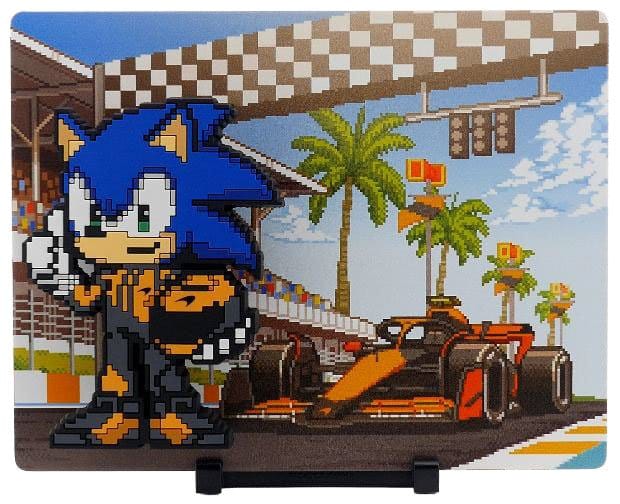 Sonic The Hedgehog x McLaren FiGGYZ Figura Coleccionable Magnética Sonic McLaren 35th Anniversary 9 cm