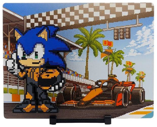 Sonic The Hedgehog x McLaren FiGGYZ Figura Coleccionable Magnética Sonic McLaren 35th Anniversary 9 cm