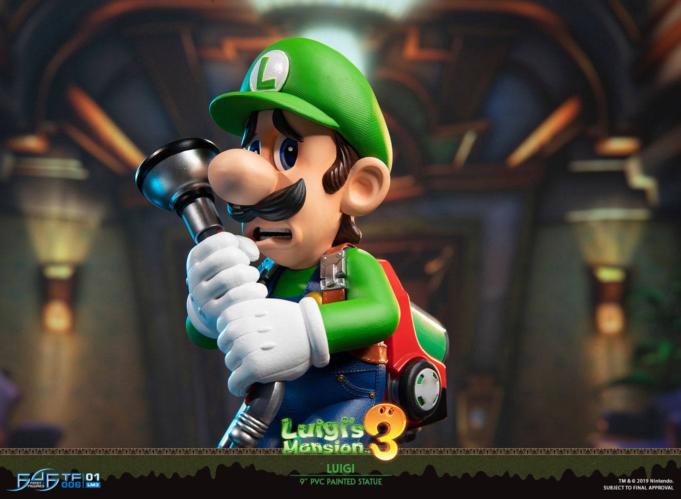 Luigi's Mansion 3 Estatua PVC Luigi 23 cm