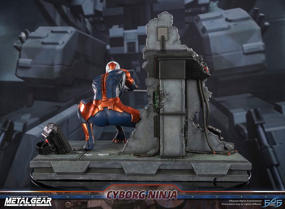 Metal Gear Solid Estatua Cyborg Ninja (Gray Fox) 41 cm