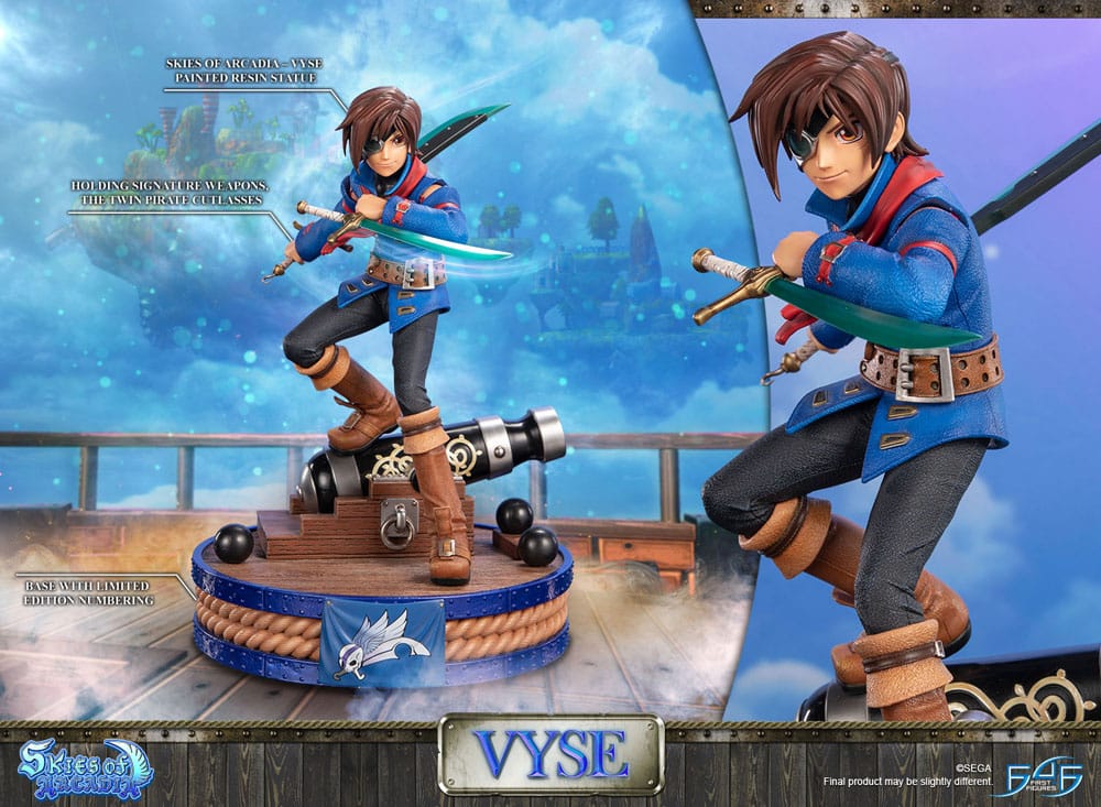 Skies of Arcadia Estatua Vyse Standard Edition 31 cm