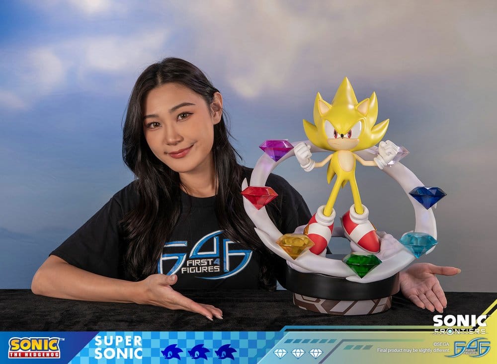 Sonic The Hedgehog Resin Estatua Sonic Frontiers Super Sonic 45 cm