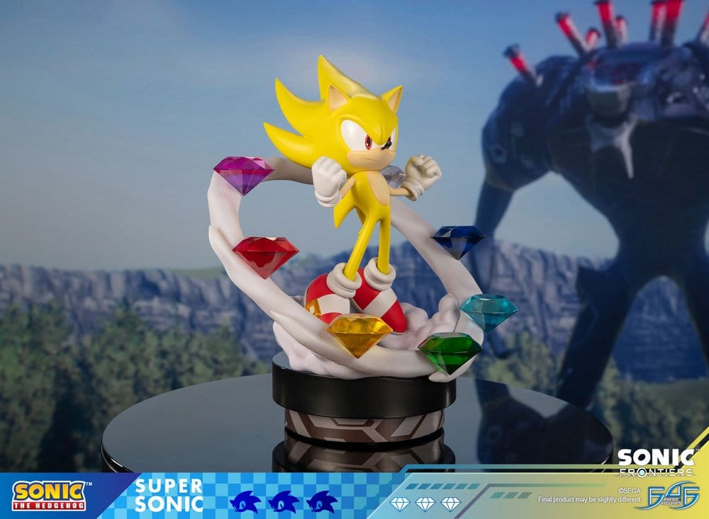 Sonic The Hedgehog Resin Estatua Sonic Frontiers Super Sonic 45 cm